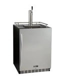Kegco 24" Wide Single Tap Stainless Steel Built-In Right Hinge Kegerator With Kit