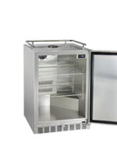 Kegco Full Size Digital Outdoor Undercounter Left Hinge Kegerator with X-CLUSIVE Premium Direct Draw Kit