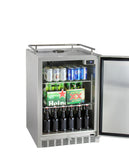 Kegco Full Size Digital Outdoor Undercounter Left Hinge Kegerator with X-CLUSIVE Premium Direct Draw Kit