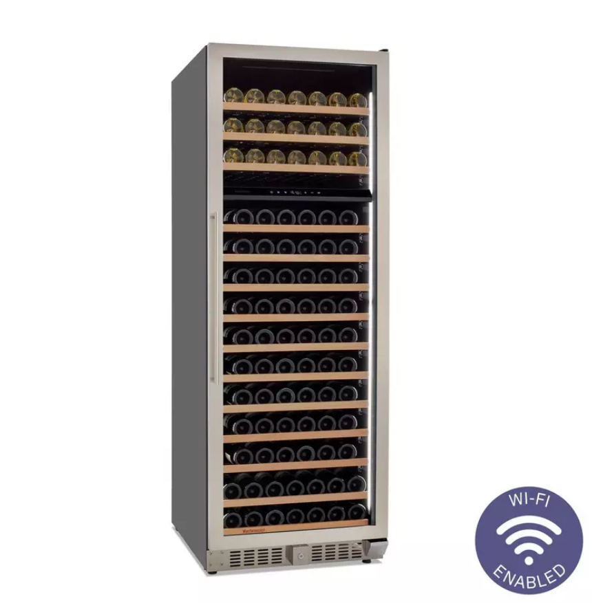 Latitude L 26" Smart Wi-Fi Dual Zone MAX Wine Cellar with Luxury Spacing and Steady-Temp Cooling