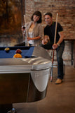 Brunswick Billiards Gold Crown VI 8' Slate Pool Table in Skyline Walnut/Espresso w/ Pockets