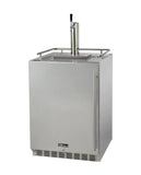 Kegco Full Size Digital Outdoor Undercounter Left Hinge Kegerator with X-CLUSIVE Premium Direct Draw Kit