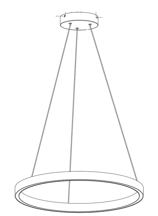 RAM Game Room 24" Round LED Table Light Fixture