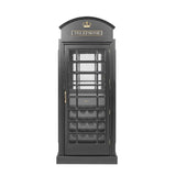 RAM Game Room Old English Telephone Booth Bar Cabinet