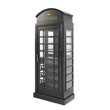 RAM Game Room Old English Telephone Booth Bar Cabinet