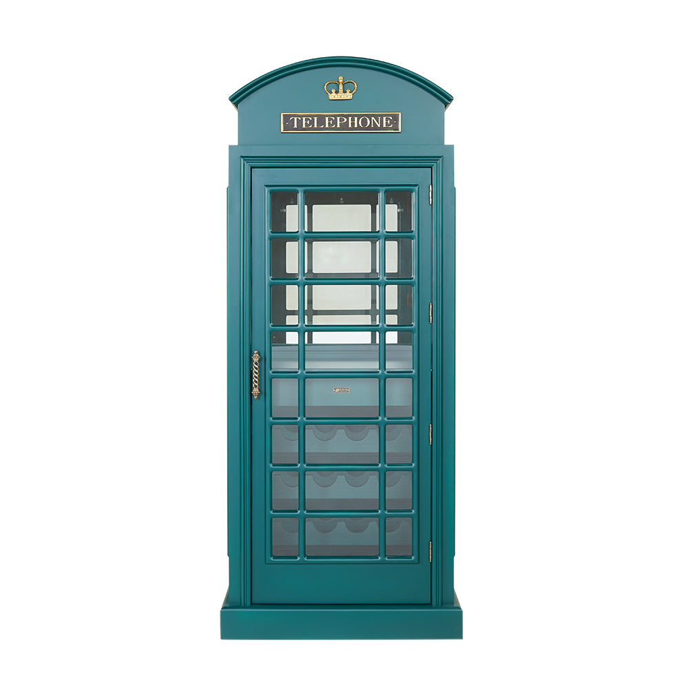 RAM Game Room Old English Telephone Booth Bar Cabinet