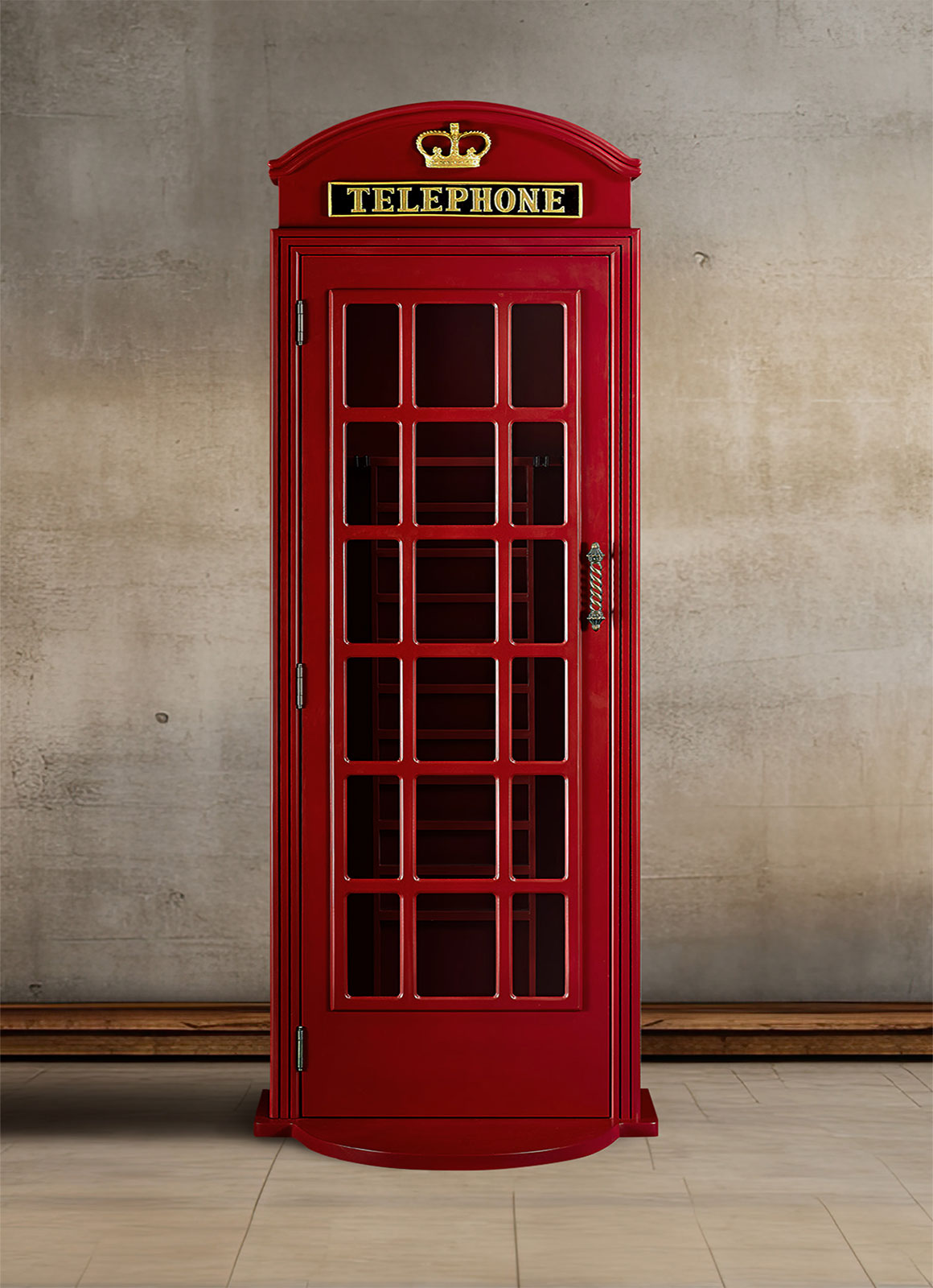 RAM Game Room Old English Telephone Booth Cue Holder