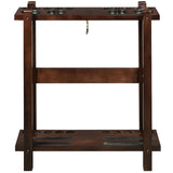 RAM Game Room Straight Floor Cue Rack - Cappuccino