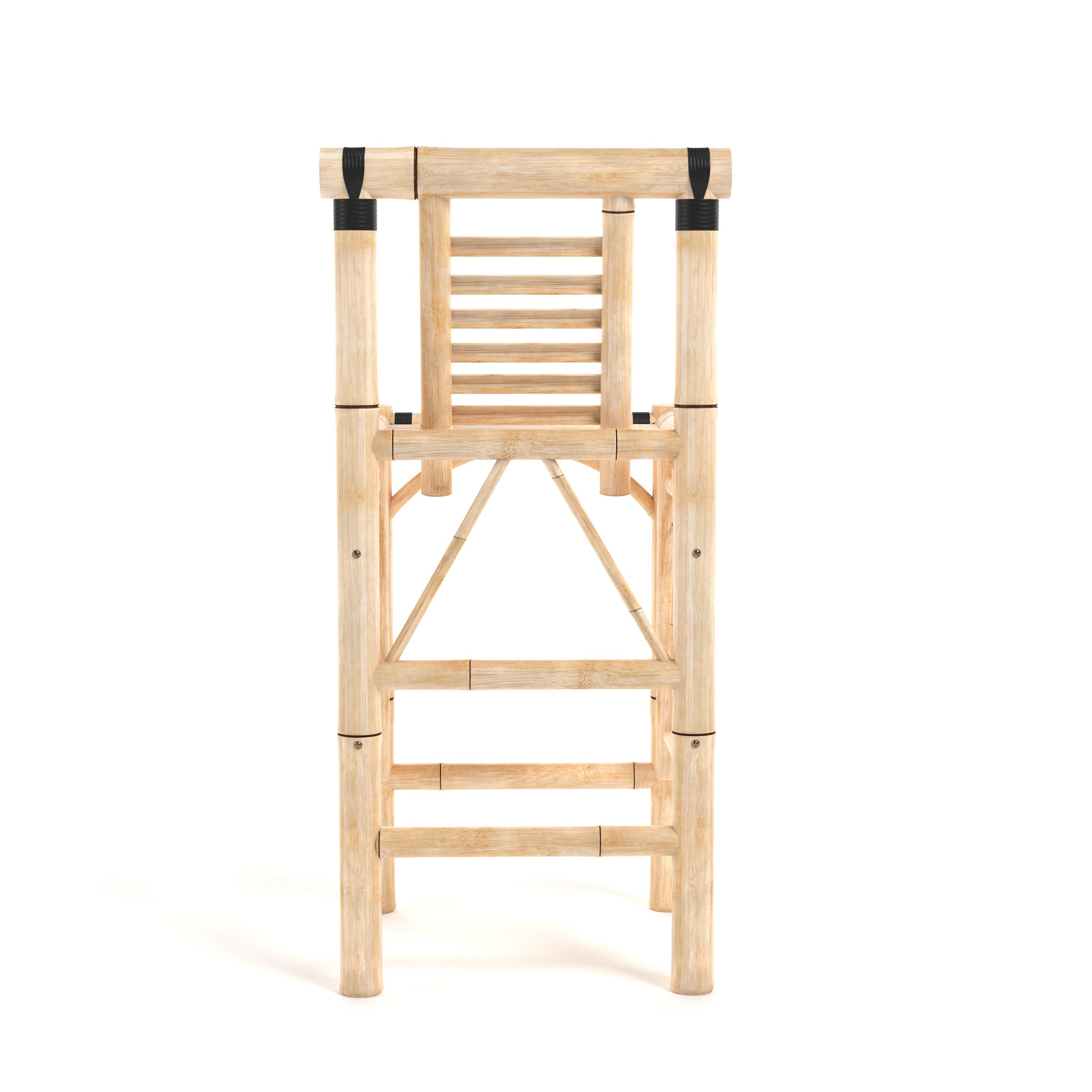 RAM Game Room Set of Two Bamboo Tiki Bar Stools