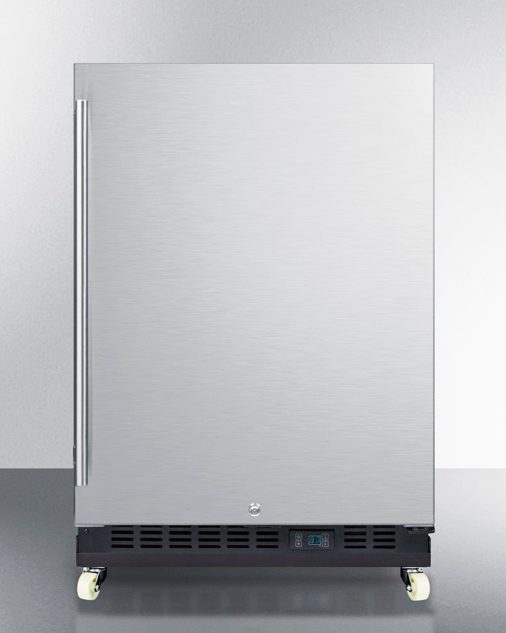 Summit Appliance 24" Wide Built-In Mini Reach-In Beverage Center with Dolly
