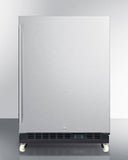 Summit Appliance 24" Wide Built-In Mini Reach-In Beverage Center with Dolly