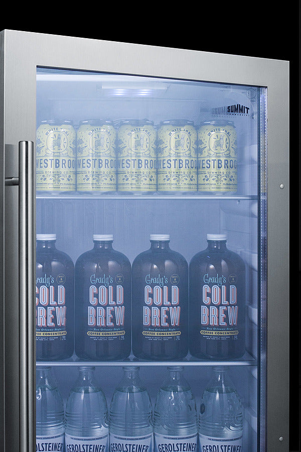 Summit Shallow Depth Indoor/Outdoor Beverage Cooler