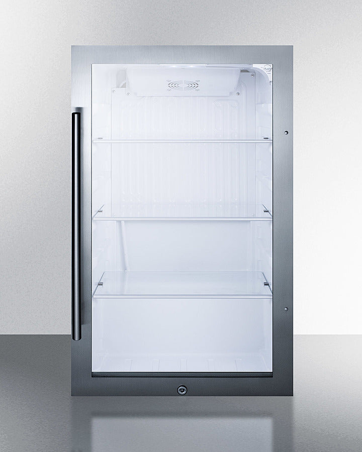 Summit Shallow Depth Indoor/Outdoor Beverage Cooler
