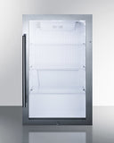 Summit Shallow Depth Indoor/Outdoor Beverage Cooler