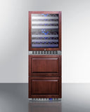 Summit 24" Wide Combination Dual-Zone Wine Cellar and 2-Drawer All-Freezer (Panels Not Included)