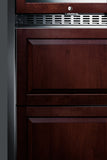 Summit 24" Wide Combination Dual-Zone Wine Cellar and 2-Drawer All-Freezer (Panels Not Included)