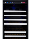 Allavino 24" Wide FlexCount II Tru-Vino 128 Bottle Single Zone Stainless Steel Left Hinge Wine Refrigerator