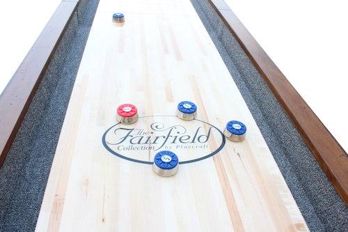 Playcraft 12' Santa Fe Pro-Style Shuffleboard Table in Cocoa Bean
