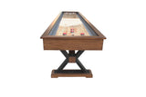 Playcraft 12' Santa Fe Pro-Style Shuffleboard Table in Cocoa Bean