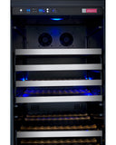 Allavino 47" Wide FlexCount II Tru-Vino 354 Bottle Dual Zone Stainless Steel Side-by-Side Wine Refrigerator