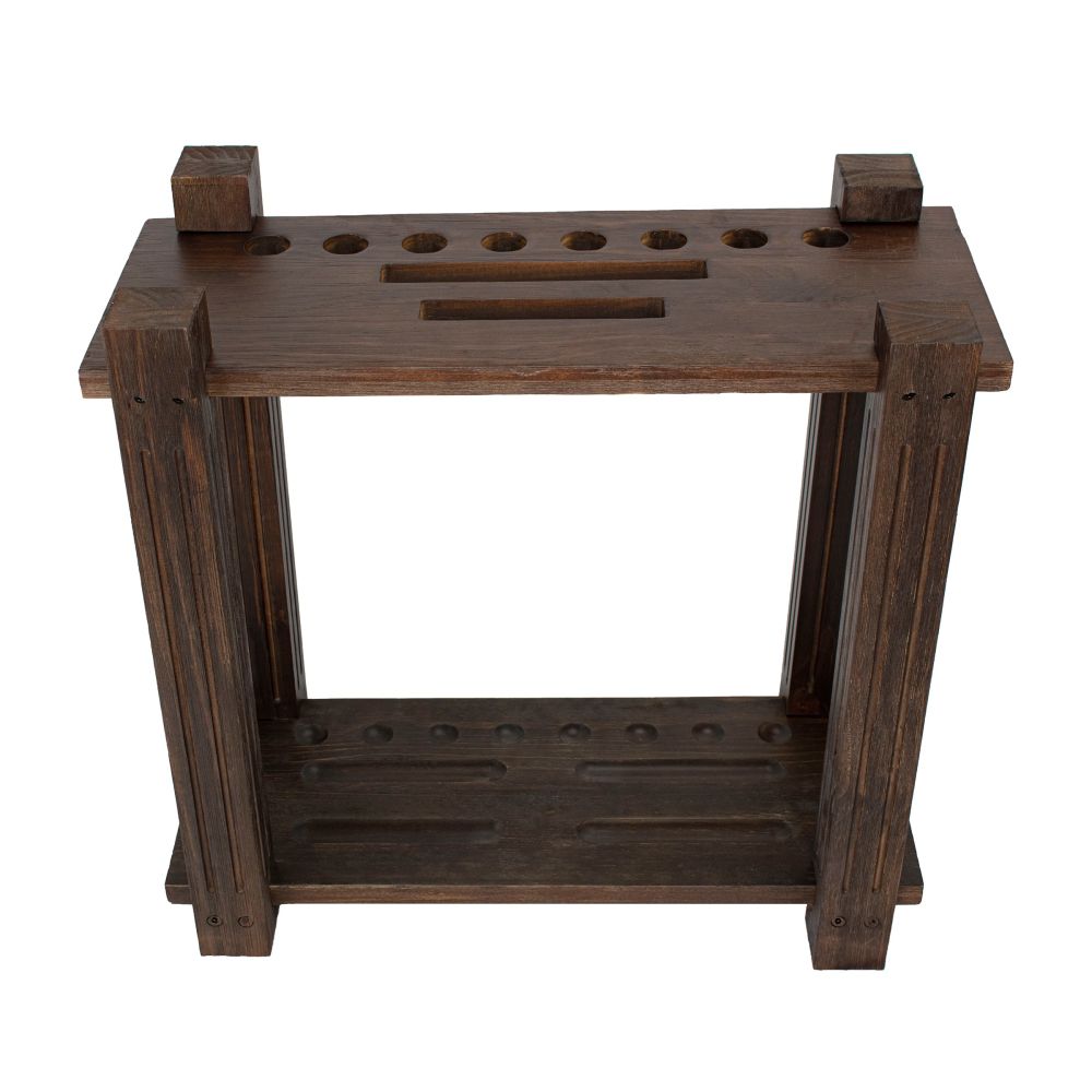 Imperial Rectangle Floor Rack in Weathered Dark Chestnut