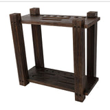 Imperial Rectangle Floor Rack in Weathered Dark Chestnut
