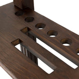 Imperial Rectangle Floor Rack in Weathered Dark Chestnut