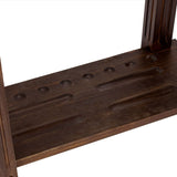 Imperial Rectangle Floor Rack in Weathered Dark Chestnut