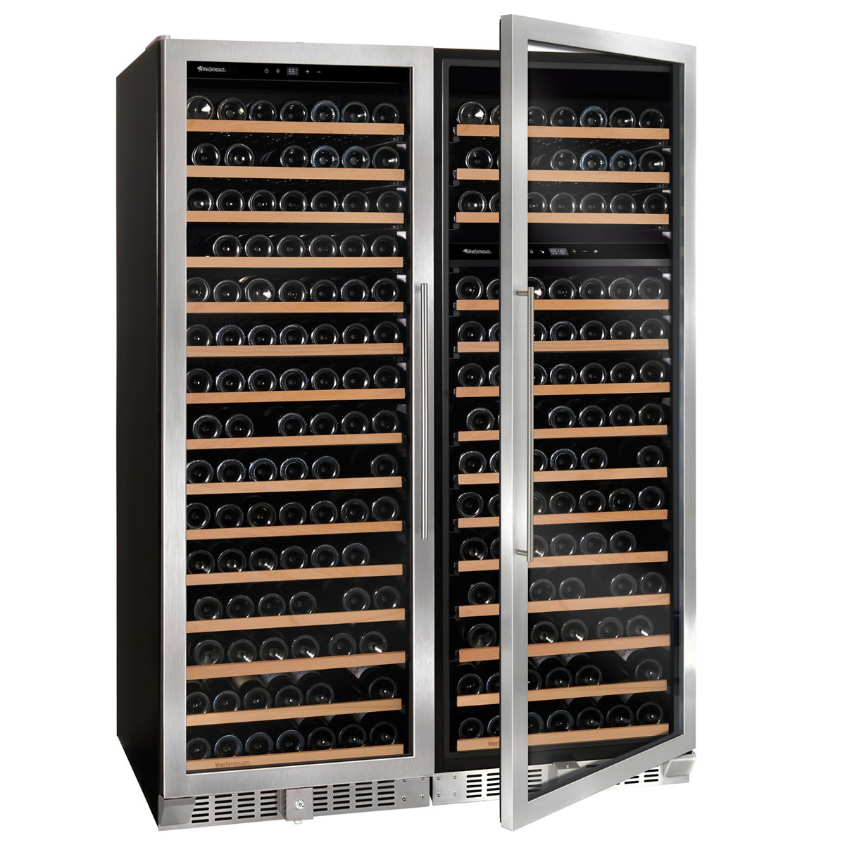 N'FINITY Double LXi Single Zone + LX Dual Zone Max Wine Cellar (Stainless Steel Door)
