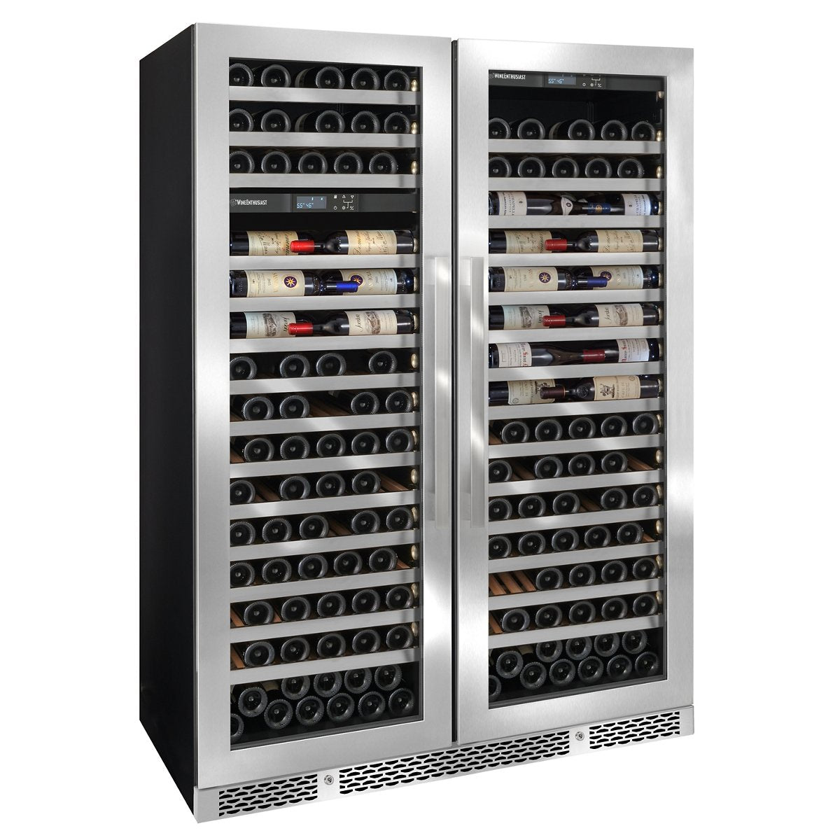 Vinotheque Double Café Single Zone + Dual Zone MAX Wine Cellar (Stainless Steel Door)