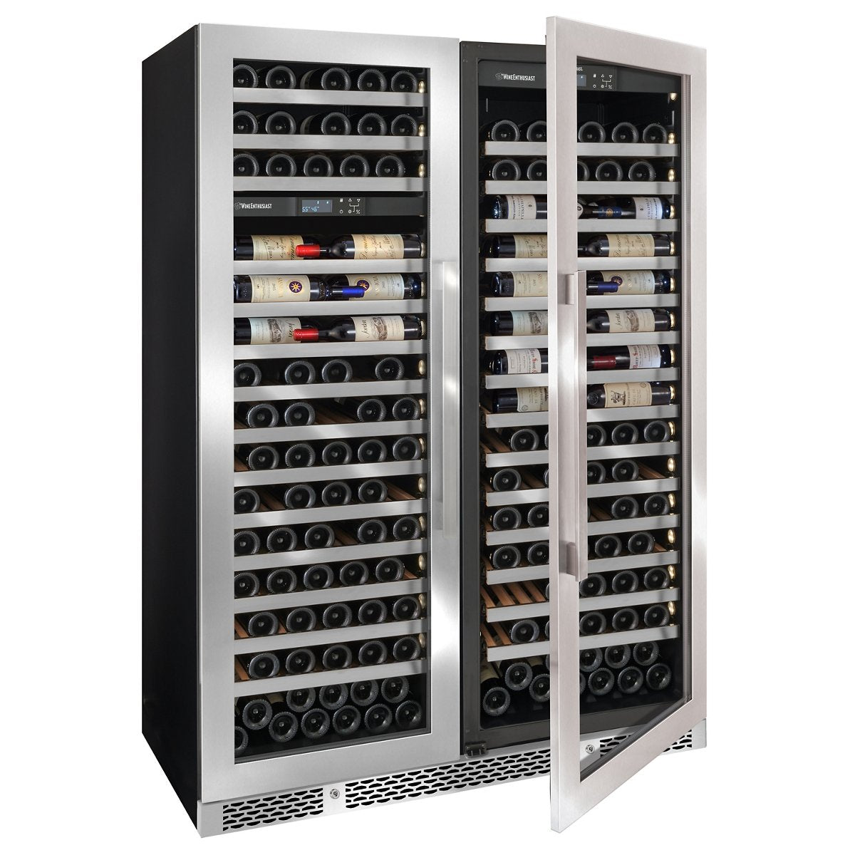 Vinotheque Double Café Single Zone + Dual Zone MAX Wine Cellar (Stainless Steel Door)