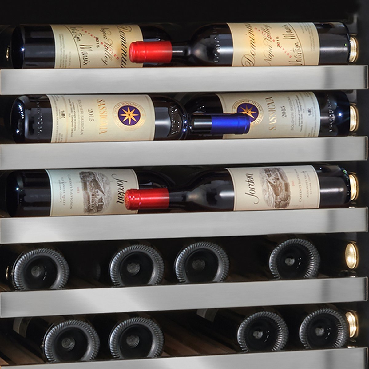 Vinotheque Double Café Single Zone + Dual Zone MAX Wine Cellar (Stainless Steel Door)