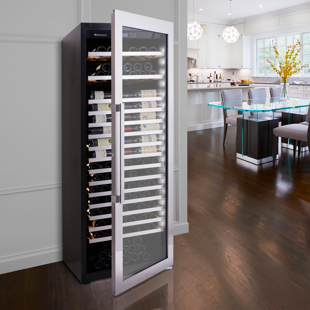 Vinotheque XL Single Zone Wine Cellar with Steady-Temp™ Cooling (Stainless Steel Door)