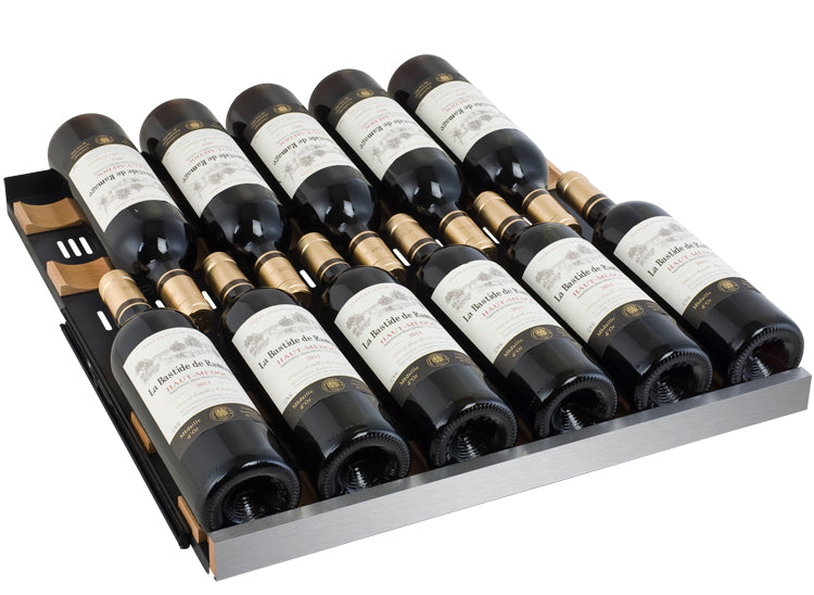 Allavino 47" Wide FlexCount II Tru-Vino 354 Bottle Dual Zone Stainless Steel Side-by-Side Wine Refrigerator