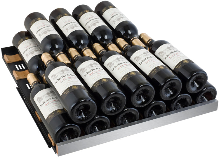 Allavino 47" Wide FlexCount II Tru-Vino 354 Bottle Dual Zone Stainless Steel Side-by-Side Wine Refrigerator