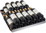 Allavino 47" Wide FlexCount II Tru-Vino 354 Bottle Dual Zone Stainless Steel Side-by-Side Wine Refrigerator