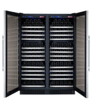Allavino 47" Wide FlexCount II Tru-Vino 354 Bottle Dual Zone Stainless Steel Side-by-Side Wine Refrigerator
