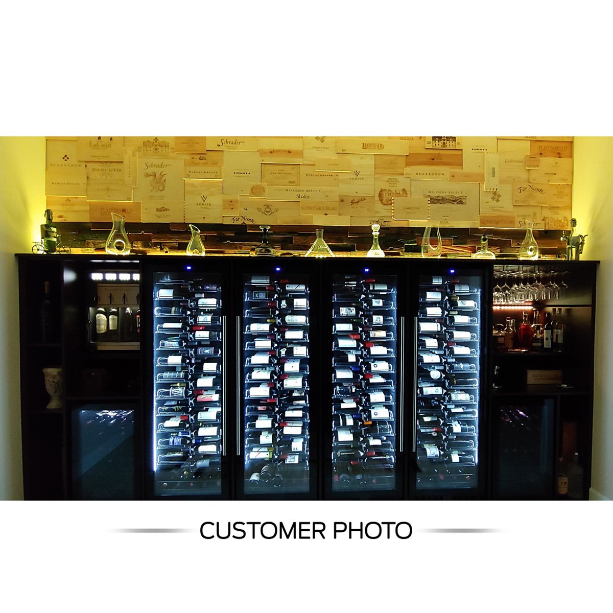 Wine Enthusiast VinoView 155-Bottle Wine Cellar