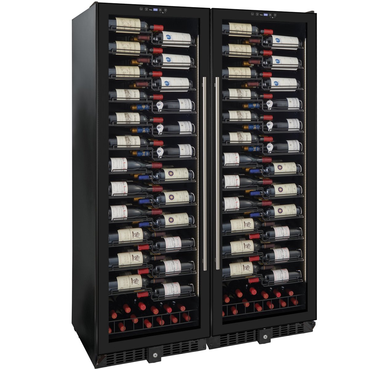 Wine Enthusiast VinoView 310-Bottle Double Wine Cellar
