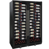 Wine Enthusiast VinoView 310-Bottle Double Wine Cellar