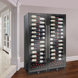 Wine Enthusiast VinoView 310-Bottle Double Wine Cellar