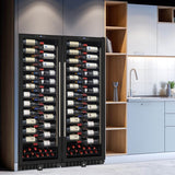 Wine Enthusiast VinoView 310-Bottle Double Wine Cellar