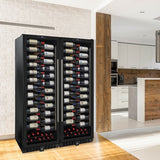 Wine Enthusiast VinoView 310-Bottle Double Wine Cellar