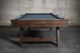 Nixon Hunter 8' Slate Pool Table in Brushed Walnut Finish w/ Dining Top Option
