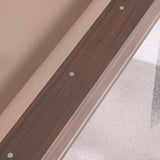 Playcraft Barcelona 8' Slate Pool Table in Walnut Gray on Silver