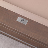 Playcraft Barcelona 8' Slate Pool Table in Walnut Gray on Silver