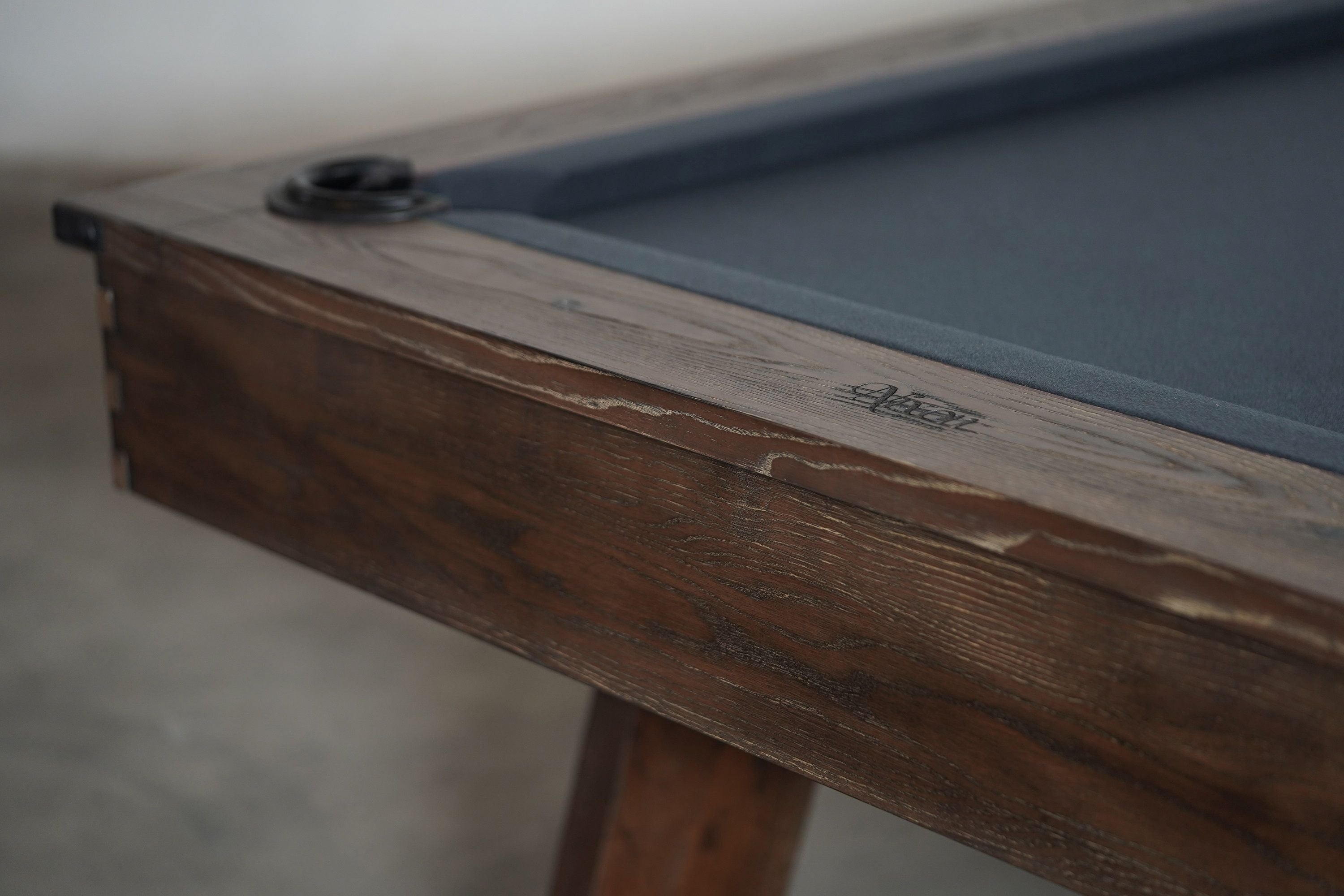 Nixon Hunter 8' Slate Pool Table in Brushed Walnut Finish w/ Dining Top Option