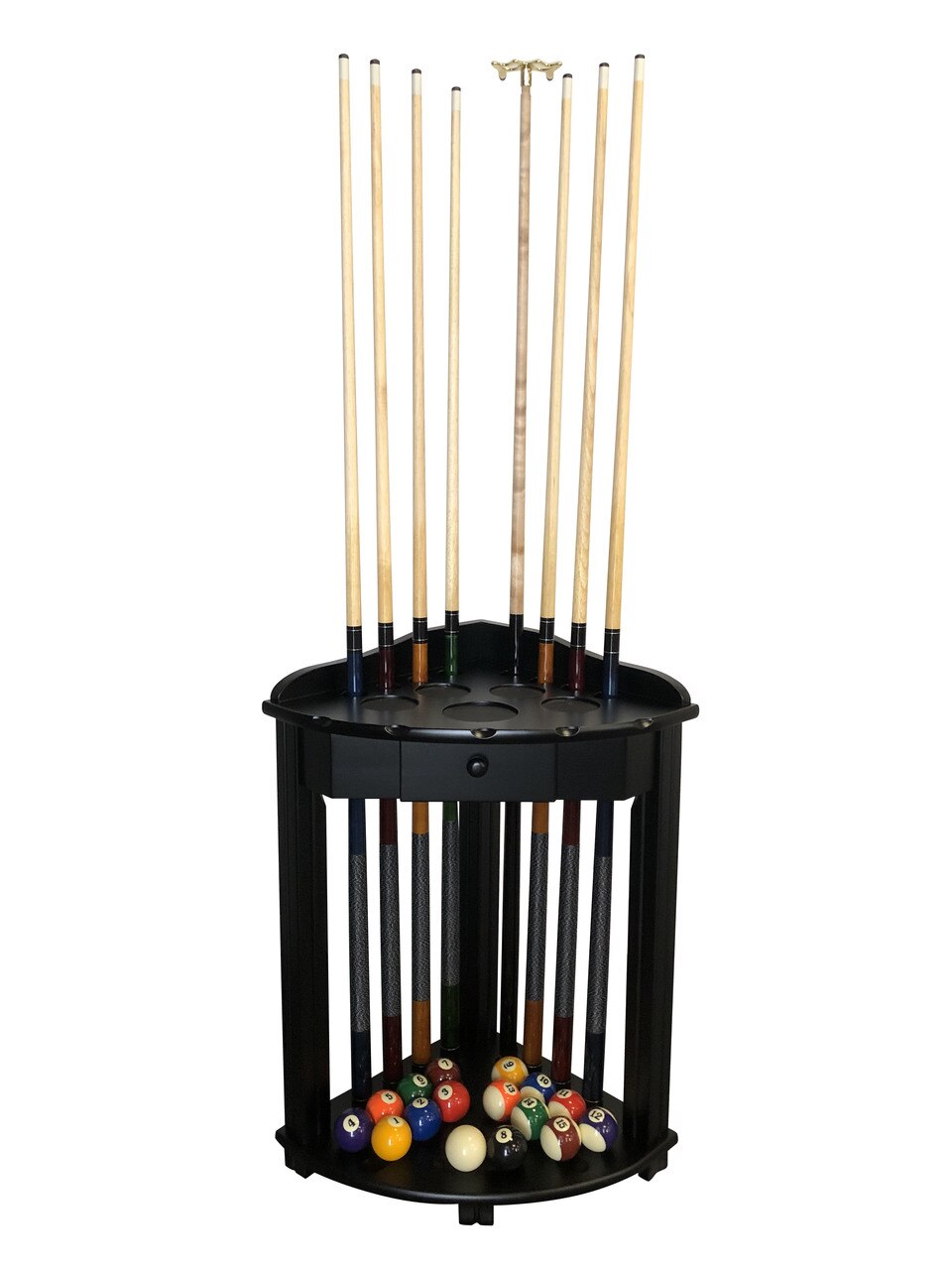 Playcraft Premium Hardwood Billiard Corner Floor Rack