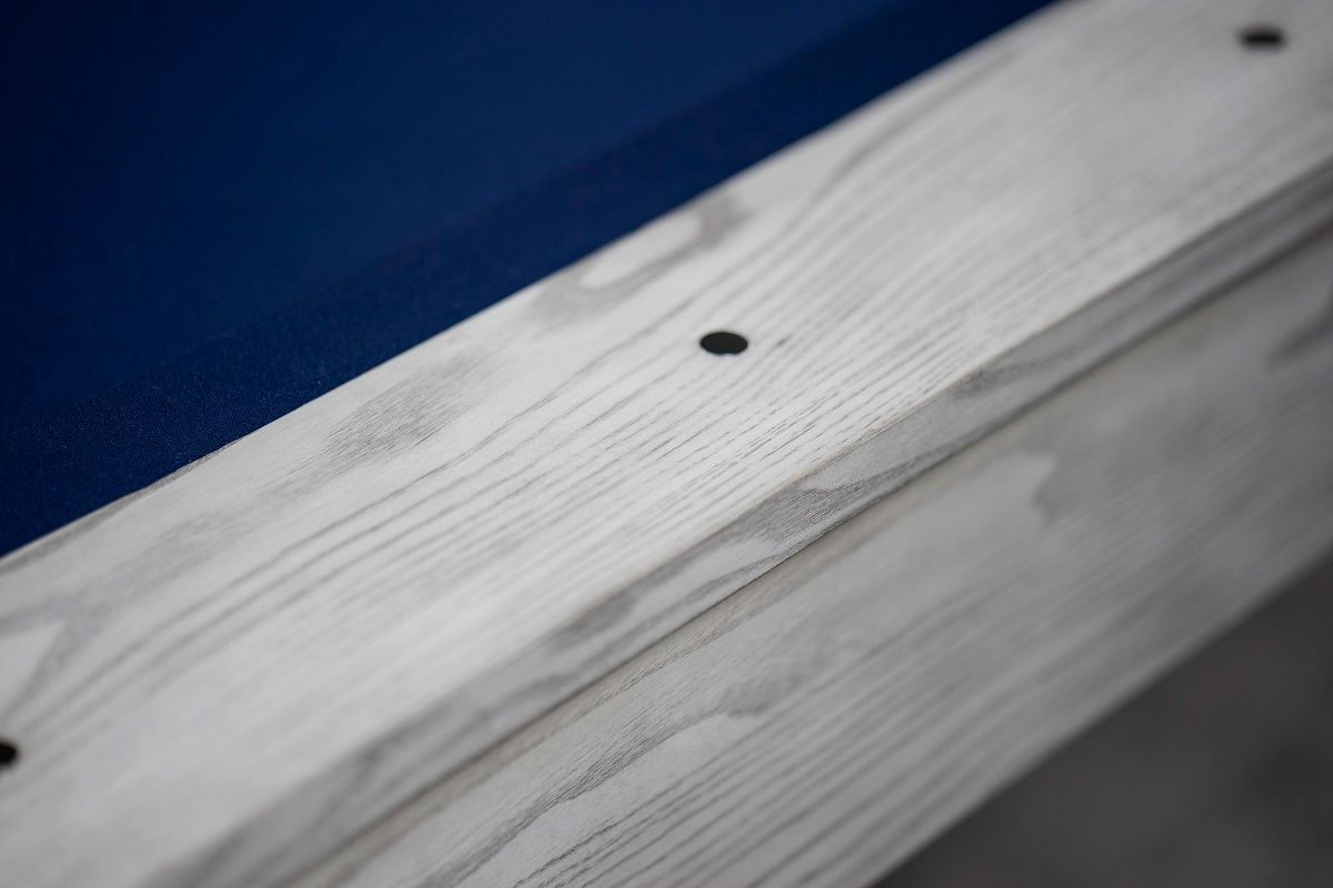 Nixon CrissyCross 7' Slate Pool Table in Whitewash Finish w/ Dining Top Option
