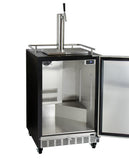 Kegco Full Size Digital Commercial Undercounter Kegerator with X-CLUSIVE Premium Direct Draw Kit - Left Hinge